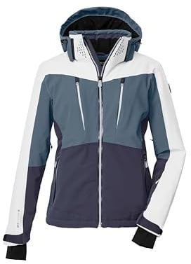 Killtec Damen Ksw 43 Wmn Ski Jckt Skijacke/Funktionsjacke mit abzippbarer Kapuze, Schneefang und Unterarmventilation