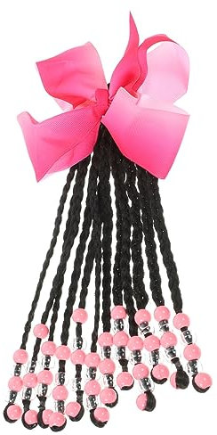 TOYANDONA Pferdeschwanz Haartresse Mit Schleife Elastische Ponytail Haarverlängerung Für Frauen Geflochtenes Haar Einfach Anzubringen Für Partys Cosplay Und Alltag