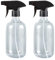Gudalea 2 Pcs Water Spray Bottle, 500 ML Plastic Water Spray Bottles, Plant Spray Bottle, for Cleaning, Plants, Hairdressing, Gardening (White)