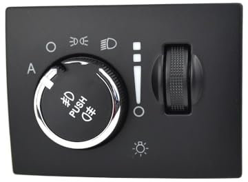 GLILAR Lichtschalter Scheinwerfer Kompatibel Mit Chrysler Für 300C 2006 2007 Lichtschalter Nebelscheinwerferschalter Autoscheinwerfer-Steuerschalter Lichtschalter 68189148AA 68189157AA
