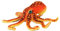 champracer Octopus Kuscheltier, Simulation Octopus Spielzeug, Octopus Plüschtier, Oktopus Plüsch Kissen, Krake Kuscheltier für kuschelecke Kinderzimmer Schlafzimmer Deko (50 cm,Orange rot)