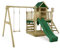 FATMOOSE Aire de Jeux JazzyJungle Jam XXL portique en Bois avec balançoire et Toboggan, Tour d'escalade pour Enfants avec bac à Sable, échelle et Accessoires de Jeu pour Le Jardin. (Vert)