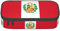 JJPUNGK Aufbewahrungstasche mit Flagge von Peru, großes Fassungsvermögen, 21,6 x 5,1 x 9,4 cm, multifunktionale Tasche für Stifte, Schwarz , Einheitsgröße