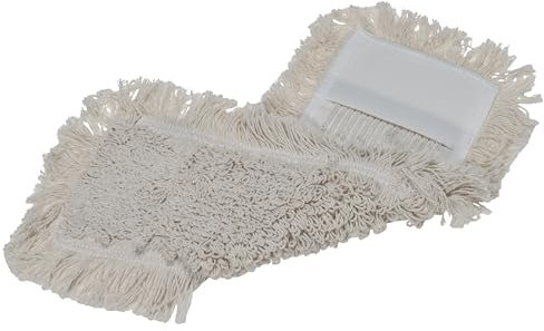 limpando Mopa de algodón para soporte plegable de 40 cm, 10 unidades, para limpiar el polvo y la limpieza húmeda, fregona de algodón, limpiador de suelos versátil, suave para madera real y parquet