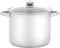 Judge Essentials Polished Stainless Steel Stock Pot with Lid, 6.5L, 22cm Large Induction Pot, Suitable for All Hob Types, Oven and Dishwasher Safe
