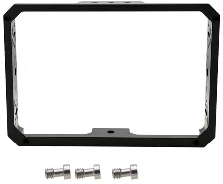 HangTon Kit Cage per SmallHD Indie 7, 702 Touch Monitor, Custodia Protettiva, Piastra di montaggio, Viti 1/4