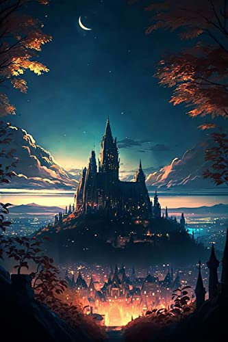 Kits de broderie diamant pour adultes, 5D Harry Potter, kit de broderie diamant pour débutants, avec motif, décoration d'intérieur, 40 x 40 cm