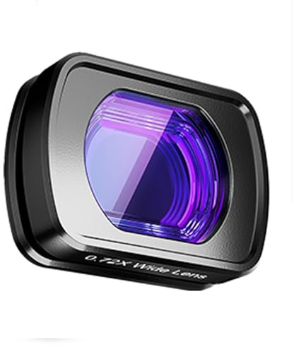 Filters for DJI POCKET3, Creativity Magnetic Lens Filter, Waterproof & Oil-proof Multi-layer Nano-coating Filters (0.72 * 112° Wide-angle Filter)