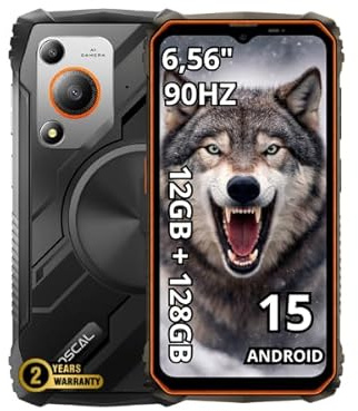 OSCAL Marine 1 Smartphone Rugged 5G, 12+128Go/2To TF, Batterie 10600mAh, Téléphone Incassable IP68/IP69K & MIL-STD-810H, Écran 6,6″ FHD+, Caméra 50MP, Android, Dual SIM/NFC/GPS, 2 Ans Garantie, Orange