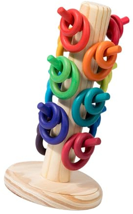 Wegiwuca Kinder Ringtoss Spiel Ringe Set Für Kleinkinder Farbabstimmung Lustiges Tischspiel Mehrfarbig Für Kinder Buntes Sortieren