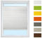 Plissee Rollo zum Anschrauben (Weiß, B100cm x H80cm) Rollo Jalousie, Halterungen zum Schrauben/Faltrollo Sichtschutz und Sonnenschutz für Fenster/Farbe & Größe wählbar