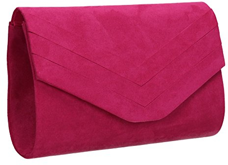 SWANKYSWANS Women's Samantha Clutch Bag, Fuchsia Pink, One Size
