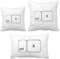 DIYthinker Tastatursymbol ctrl X Wurf Kissen Set Einfügen Kissen Cover Home Sofa Dekor Geschenk