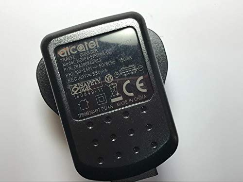 Replacement for ALCATEL 5.0V 550mA Travel Charger USB PLUG PA-5V550MA-017 CBA3068ABAC5 5V ICS01