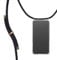 KNOK Handykette Kompatibel mit Apple iPhone 11 Pro - Silikon Hülle mit Band - Handyhülle für Smartphone zum Umhängen - Transparent Case mit Schnur - Schutzhülle mit Kordel in Schwarz