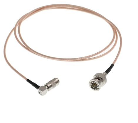 HangTon DIN 1.0/2.3 auf BNC 3G SDI Kabel für Blackmagic Kamera Video Assist Monitor Hyperdeck Shuttle 75 Ohm (1 m, rechtwinkliger DIN 1.0/2.3 auf BNC RG179)