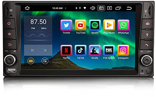 8-Kern Android 14 Autoradio für Toyota Hilux RAV4 Corolla Vios GPS-Navi Carplay Android Auto DSP Bluetooth 5.0 A2DP DVB-T2 WiFi DAB+IPS 64GB ROM