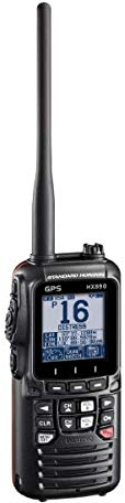 Standard Horizon HX890E VHF handheld (black) with MH-73A4B speaker microphone