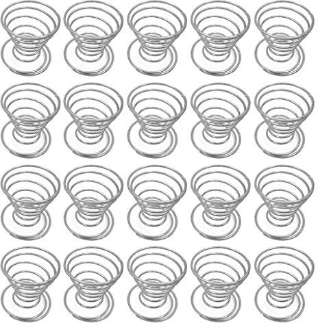 Kcnsieou 20 unidades de soporte de planta de aire durable Morden soporte de contenedores Tillandsia soporte de alambre de acero inoxidable