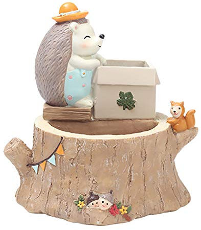 Peyan Creative Little Hedgehog Plant Pot Planter Cute Cartoon Animal Design Flower Pot for Flower Succulent Plant Home Garden Office Desktop Decoration