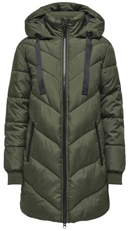 JDY Jdyskylar Padded Hood Jacket Otw Noos Chaqueta, Forest Night, S para Mujer