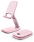 Lamicall Adjustable Phone Stand for Desk - Foldable Phone Holder Cradle Dock for iPhone 16 15 14 Pro Max Plus, 13 12 Pro Max Mini, 11 Pro, Xs, XR, X, 8, 6s, SE, Samsung S23, 4-8 Mobile Phones - Pink
