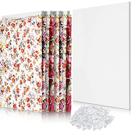 Teling 19,1 x 26,7 cm Comic-Buchtafeln, Stoffrückwand und U-förmige Kunststoff-Krokodilklemmen, Postertafel zum Falten von Stoff und zur Aufbewahrung von Stoffen, 15 Stück