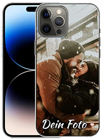 König Design Handyhülle mit Foto für Apple iPhone 14 Pro Max - Personalisierte Hülle, selber gestalten, mit Bild - Schutzhülle aus weichem TPU Silikon Gel Material