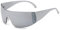 YAMEIZE Trendy Y2K Wraparound Sonnenbrille für - Damen Herren Rimless Oversized Wrap Around Eyewear UV400 Schutz Personalisierte Sport Shade Outdoor…
