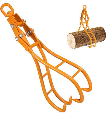 Pinze per tronchi da 28 pollici, gancio per artiglio in legno, pinza per tronchi, pinze per sollevamento tronchi, 4 pinze per sollevamento tronchi, gancio per artigli in legno, pinze per sollevamento