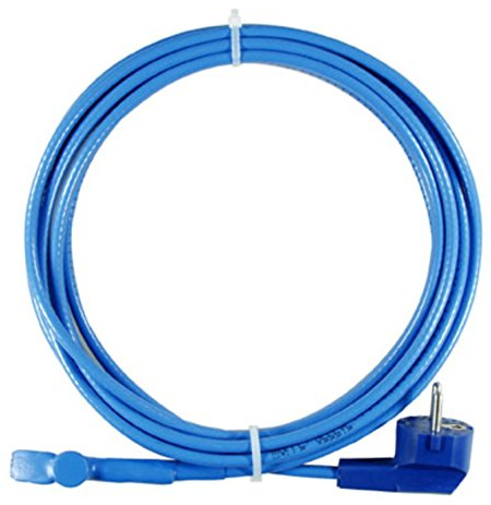 Frostschutzband steckerfertig 230 Volt - Heizleistung 10 Watt je Meter mit I-Muffe sowie integriertem Thermostat +5 ... +15°C Rohrbegleitheizung (Heizband 7 Meter)