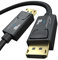 KabelDirekt – 2x Cable DisplayPort 8K con blindaje A.I.S. y certificación VESA – 1m (para PC de gaming DP 1.4/portátiles/tarjetas gráficas/monitores con 8K@60Hz, 4K@120 Hz y 144Hz/165Hz/240 Hz)