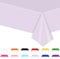 POPOYU Mantel de fiesta morado pastel, mantel grande lila, 137 x 274 cm, color morado pálido, mantel de plástico para niños, baby shower, boda, fiesta, decoración de mesa