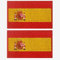 AXEN Spain Flag Patch, Embroidered Spanish Flag Tactical Patches Hook and Loop Applique for Military Uniform Tactical Bag Jacket Jeans Hat