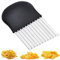 RZMZBY Taglia Patate Ondulato,Coltello Ondulato Verdure, Acciaio Inox Lamiere Ondulate Coltello,Coltello Tagliapatate a Onde per Patate, per Frutta, Verdura, Patate