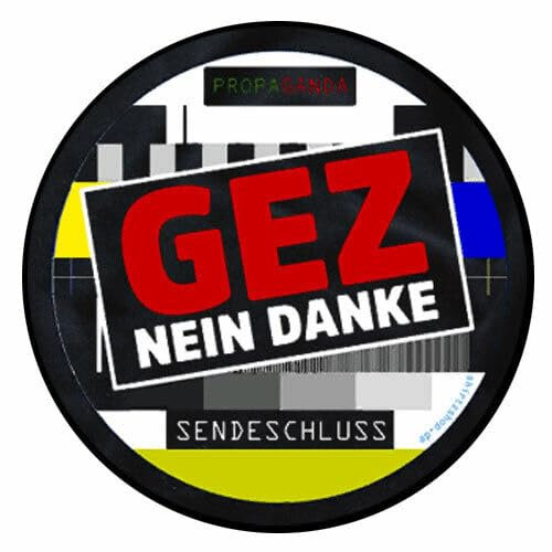 Sammys Shirt Store GEZ Nein Danke Aufkleber 10 cm