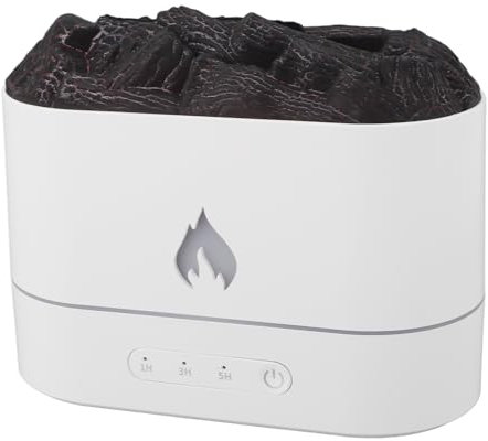 Volcano Aromadiffusor mit 7-Farben-Lichtern, Flammeneffekt, USB-Aufladung, Superleiser Luftbefeuchter, Timer, 250-ml-Tank, ABS- und PP-Material für Schlafzimmer, Wohnzimmer, Büro