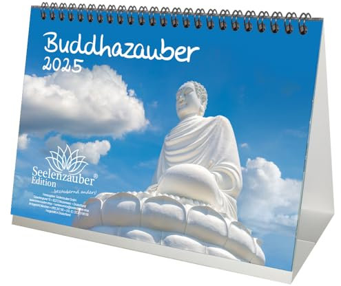 Buddhazauber DIN A5 Tischkalender für 2025 Buddhismus Zen Feng Shui Buddha - Seelenzauber