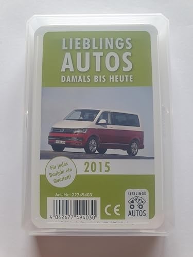 Lieblings Autos Auto Quartett 2015 Baujahr Geburtsjahr 10. Geburtstag Geschenk Spielkarten Neu