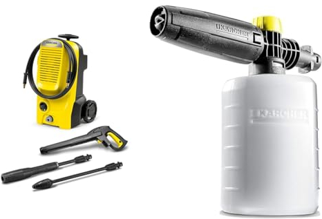Bundle of Kärcher K 5 Classic Pressure Washer + Kärcher FJ6 Foam Nozzle - Pressure Washer Accessory,Multi,0.6L