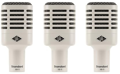 Universal Audio SD-3X3 dynamisches Mikrofon Bundle mit Hemisphere Modeling