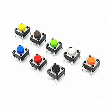 20PCS 6 * 6 * 5mm 4PIN Sieben Farben Intelligente Elektronik Taktile Schalter Push Button SMD Takt Schalter schalter elektronischer Schalter