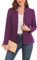 MINTLIMIT Blazer da donna Business Casual Aperto Frontale Manica Lunga Blazer Lavoro Ufficio Giacche Balzer con Tasche 2025, Viola scuro, S
