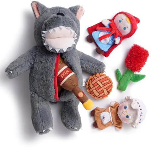 Nocciola 6-in-1 Verstecken und Suchen Hundespielzeug Set - Märchen | Interaktives Schnüffel-Puzzle, Süßes Intelligenzspielzeug, Denkspiel und Geschenk für Welpen, Kleine bis Große Hunde