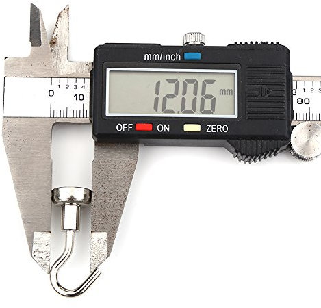 10 Praktische Robuste Haken Zum Aufhängen, Magnetische Haken für den Innenbereich, Organisationswerkzeuge für Küche, Badezimmer, Schränke, Garage, Schuppen, Büro (12mm)