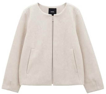 someday Damen Sweatjacke | Weiche Sweatjacke UTINA Loose aus Viskose Mix Mellow mélange, 42