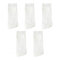 Ehuihuan 5 Paires Chaussettes Orteils Séparés Respirantes, Chaussettes à 5 Doigts de Couleur Unie, Chaussettes Orteils Running Femme (FR/ES, Numérique, 35, 42, Taille normale, Taille normale, Blanc)