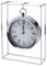 Well Home Uhr aus versilbertem Metall, 18,8 x 5,8 x 25 cm