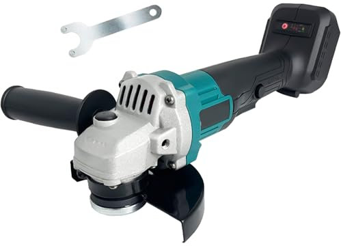 Akku-Winkelschleifer 125 mm, Ersatz für Makita 18V BL1830, Anti-Vibrations-Griff, Brushless, 11000U/min, zum Schleifen, Schneiden und Polieren (Ohne Akku)