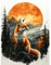 RICUVED Fuchs Diamond Painting,5D Diamant Painting Bilder Erwachsene Tiere Diamond Painting Kinder, Full Drill Diamond Art Diamant Malerei Bilder für Home Dekor 30x40cm
